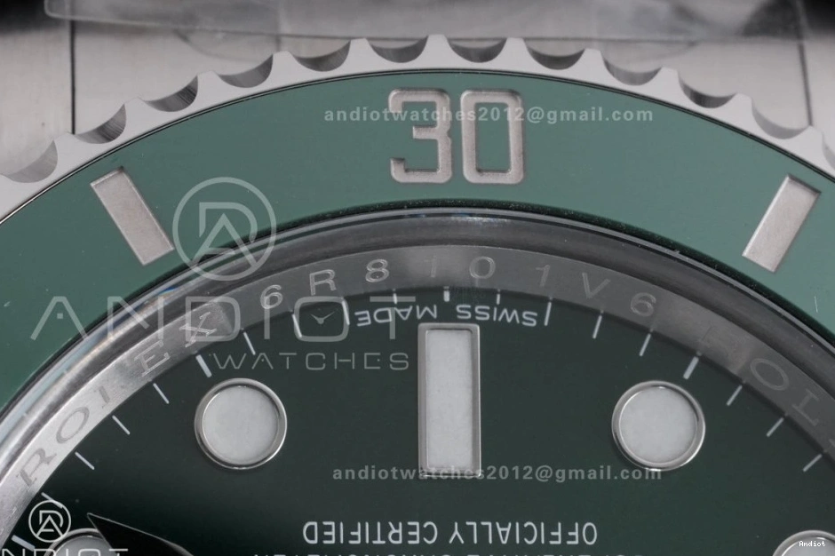 Bracelet Edition LV On 1:1 Submariner SS SA3135 Clean Green 904L 116610 Best Hulk Ceramic 0318